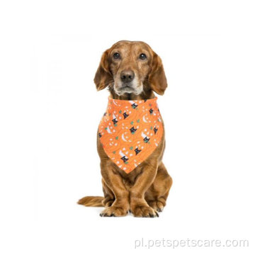 Halloween pies bandana, chusteczka na szalik dla zwierząt domowych